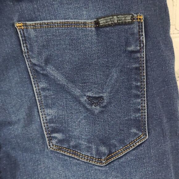 Hudson Mid-rise NICO Super Skinny Jeans 27 Shambles Wash Blue Distressed Denim - Picture 7 of 10